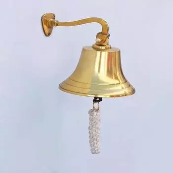 Латунный подвесной корабельный колокол 15,24 см Морское домашнее украшение