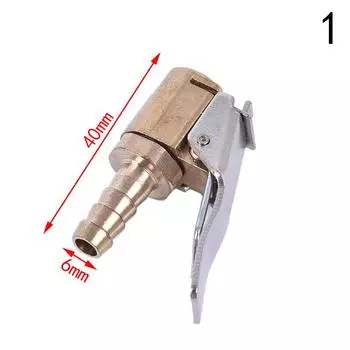 Латунный разъем клапана для накачивания шин автомобиля, воздушный патрон, зажим для шин, автомобильный адаптер с замком 40*6mm