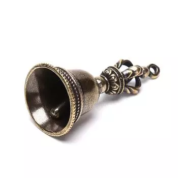 Латунный ремесленный волшебный колокольчик, колокольчик ветра, тибетский бронзовый колокольчик, брелок-подвеска