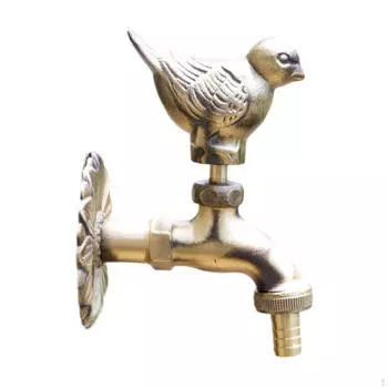 Латунный садовый кран для использования на открытом воздухе, настенный кран для двора и прачечной Pigeon