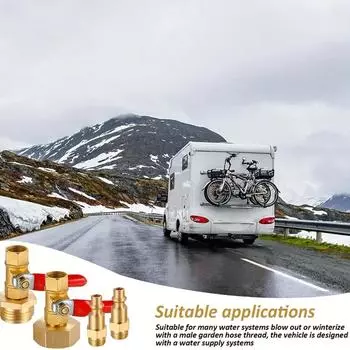 Латунный шаровой кран для мойки высокого давления, водяной переключатель 3/4 и фитинги, трубная резьба, внутренняя медная насадка, заглушка для соединения с наружной резьбой Va C9P1