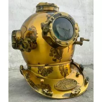 Латунный шлем для дайвинга Anchor Engineering 1921 Morse Scuba Boston Водолазный шлем Divers Marine Antique Old SCA Deep Sea Хэллоуин Мужской костюм