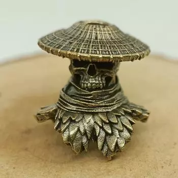 Латунный Скелет Герой Сделай Сам Брелок Брелок для Ключей Машины Аксессуары для Сумки Подвеска Интересные Украшения 1pcs