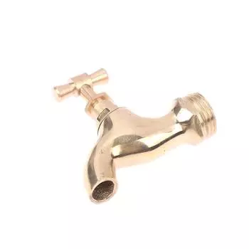 Латунный смеситель для медленного кипения, наружная резьба, бронза, старинная латунь с ручкой, кран для крана