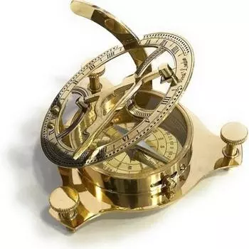 Латунный солнечный компас – 10,16 см, винтажный морской дизайн как