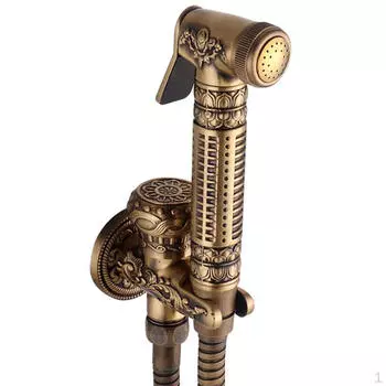 Латунный Т-образный адаптер, биде, унитаз, набор Shattaf, распылитель, набор для душа, портативный Golden