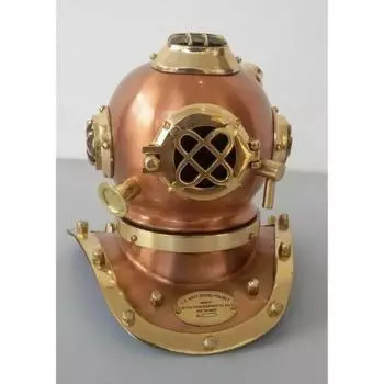 Латунный винтажный стиль Mark V, военно-морской флот США, шлем для подводного плавания с глубоким мини-дайвингом, подарок