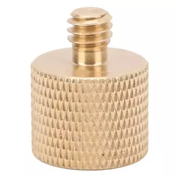 Латунный винтовой адаптер с 14-дюймовой наружной резьбой на 38-дюймовую внутреннюю резьбу для штатива, переходник с резьбой