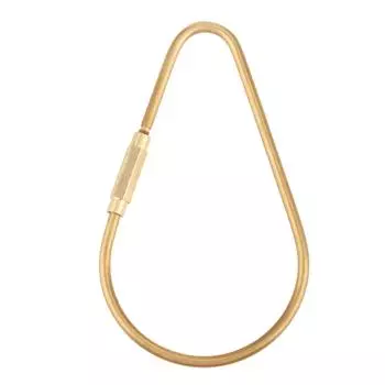 Латунный винтовой замок карабин зажим крючок брелок брелок DIY подарок (Капля)