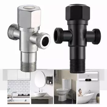 Латунный внешняя резьба G1/2 с переключателем, кран для ванны, настенный медный угловой клапан, аксессуары для ванной комнаты, балкона style2