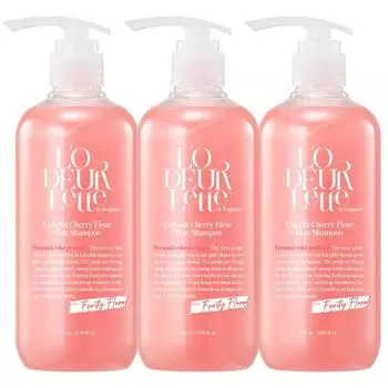 Lauderette Color Fit Hair Biotin Mildly Acidic Perfume Shampoo Fruity Floral Fragrance, 1L, 3 pcs.