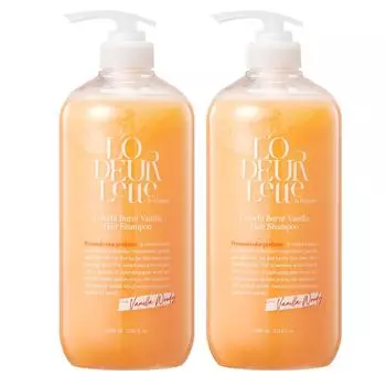 Lauderette Color Fit Hair Biotin Шампунь с легкими кислотными парфюмами, ванильно-древесный аромат, 1 л, 2 шт.