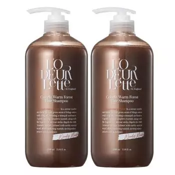 Lauderette Color Fit Warm Forest Hair Shampoo 1000ml, 2 units, 1L