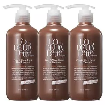 Lauderette Color Fit Warm Forest Hair Treatment 500ml, 3 pieces