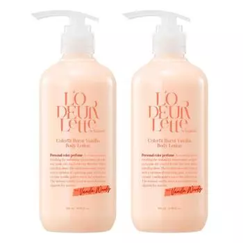 Lauderette in England Color Fit Burnt Vanilla Body Lotion Vanilla Woody Fragrance, 2 шт., 500 мл