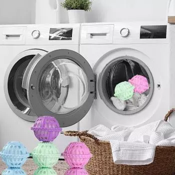 Laundry Ball Pet Hair Remover Debris Remover Clothes Crease Reduction Tool with Textured Surfaces Pet Hair Filter Sponge