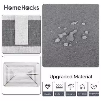 Корзина для белья 75 л, большая вместимость, корзина для грязной одежды, переносная складная корзина для хранения игрушек с ручками, многофункциональная
