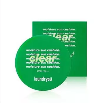 Laundryu Moisture Cooling Big Sun Cushion Clear Inorganic Auto Tone Up SPF50 Sun Pact, 1 piece