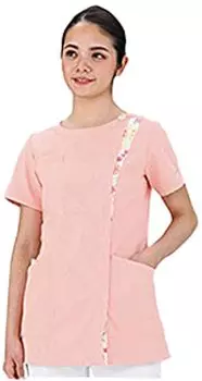 LAURA ASHLEY Куртка медсестры с коротким рукавом Медицинский лабораторный халат LW601 Rose x Amelie Pink M (Лора Эшли) (Лора Эшли) [Антибактериальный/Антистатический/Пятнистый