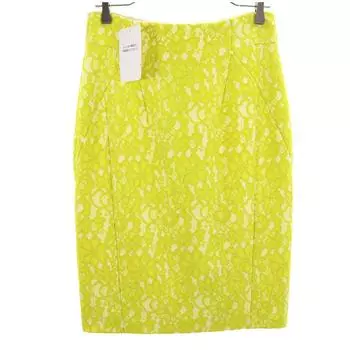 Laurel unused Midi length race Tight Skirt 38 yellow Tagged Women Used