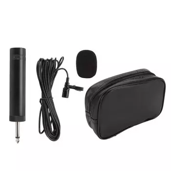 Lavalier Microphone Professional Wired Microphone Omnidirectional Lapel Microphone with Jack Cable for Guitar Speech Drum Piano Saxophone Clip-on