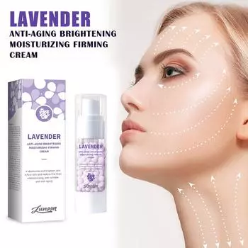 Lavender Facial Cream Brightening Moisturizing Anti Nourish Pores Whitening Firming Aging Moist L4V7 purple-30g