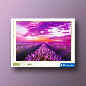 Lavender Sky 1000 Piece Clementoni Jigsaw Puzzle, popular Korean board game