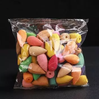 Lavender Tower Sandalwood Aloes Cone Incense Incense Cones Reflux Aromatherapy Backflow Incense 60PCS