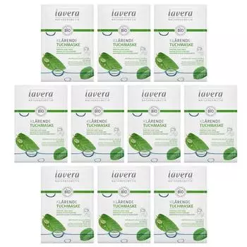 Lavera Очищающая маска Упаковка 21 г 10 шт.