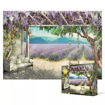 Лавандовое поле - пазл из 500 деталей, популярная корейская головоломка