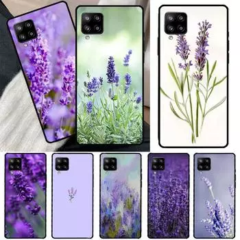 Лавандовый фиолетовый цветочный чехол для телефона Samsung Galaxy A54 A34 A14 A13 A53 A33 A73 A51 A71 A12 A22 A32 A52 A72 A52S Samsung A12