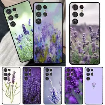 Лавандовый фиолетовый цветок для Samsung Galaxy S23 S22 Ultra S21 S20 FE S8 S9 S10 Note 10 Plus Note 20 Ultra чехол для телефона Galaxy S9