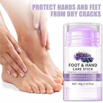 Лавандовый увлажняющий крем для рук и ног Увлажняющий крем для потрескавшихся пяток Крем для коленей и локтей Крем для ног Уход за ногами One Size