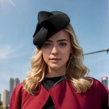 Lawliet женские шерстяные фетровые нарядные шляпки-таблетки в стиле 1950-х годов для свадьбы, берета для церковного чаепития A621