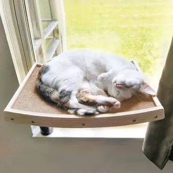 Лазалки для кошек из цельного дерева с высокой несущей способностью, платформа для прыжков для кошек, настенная присоска, товары для животных, когтеточки