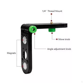 Лазерная линия Уровень L-образный магнитный кронштейн Аксессуары Легкий регулируемый