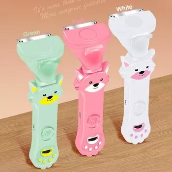 Лазерная указка для кошек, интерактивная игрушка для кошек, которые гоняются за перьями, перезаряжаемая через USB белый