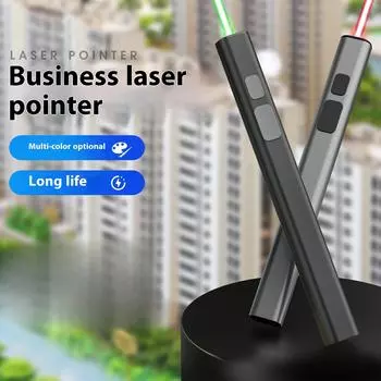 Лазерная указка Мощная лазерная головка дальнего действия Зеленый отдел продаж Песочный стол Указатель с зарядкой через USB Беспроводная указка Green Light белый