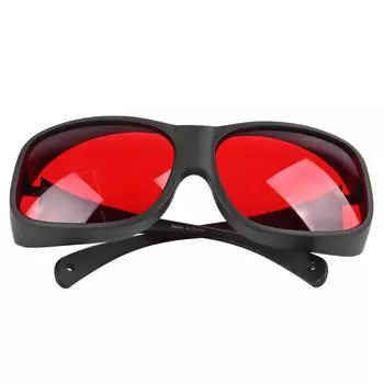 Лазерные защитные очки 200-590 нм черная оправа красные линзы защитные очки для лаборатории