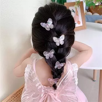 Лазерный цветной кулон-бабочка с одним отверстием, аксессуары для самостоятельного изготовления, 5 шт., 40*30 мм, креативные бусины цвета AB, свободные бусины, бусины, 8 цветов для изготовления ювелирных изделий, ювелирных изделий абрикосовый