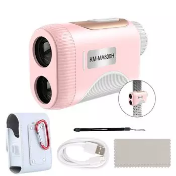 Лазерный дальномер для гольфа с высокой пропускной способностью, ЖК-дисплей, функция блокировки флага, оптический телеобъектив, самое быстрое измерение, мини, ультракомпактный, легкий, 130 г, гольф