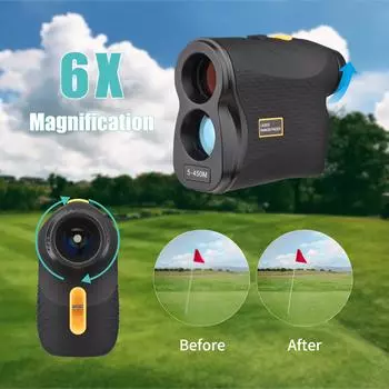 Лазерный дальномер для охоты Лазерный дальномер для гольфа Pinseeker Scan Fog и Speed Mode Hunt Rangefinder