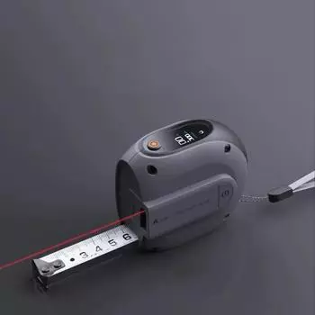 Лазерный дальномер JIMIHOME, лазерная рулетка, цифровая электронная рулетка, портативная рулетка из нержавеющей стали
