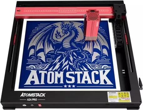 Лазерный гравер ATOMSTACK A24 Pro, гравировальный станок с оптической мощностью 20 Вт для дерева, металла, ЕС