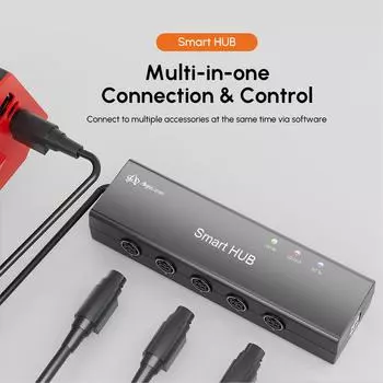 Лазерный гравировальный станок Algolaser Smart HUB Модернизированный аксессуар с 5 выходными портами для воздуха 0 чёрный