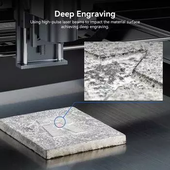 Лазерный модуль ATOMSTACK MR20, 20 Вт, оптоволоконный инфракрасный лазер 1064 нм с ультратонким пятном, быстрый двойной красный EU Plug чёрный