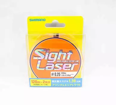 Лазерный прицел Shimano CL-L75Q, эфирная леска, оранжевый, 240 м, размер 0,25, 1,3 фунта 549198 оранжевый