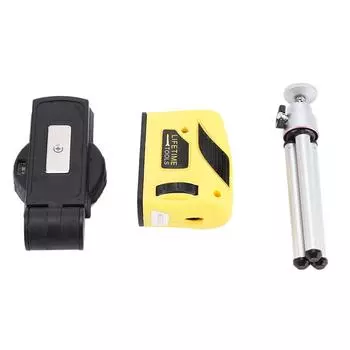 Лазерный спиртовой уровень, точка/линия/крест, инструмент для регулировки горизонтального и вертикального выравнивания со штативом белый