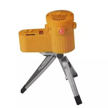 Лазерный уровень 4-в-1, высокоточный бытовой уровень, многофункциональная лазерная линейка, может вращаться с помощью штатива, проволочного дырокола чёрный