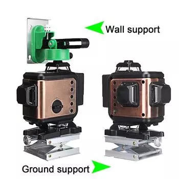 Лазерный уровень 4D 360 Nivel, устройство лазерного нивелирования, 16 линий, лазерный уровень с зеленым лучом, самовыравнивающийся горизонтальный вертикальный измерительный инструмент 12 Lines